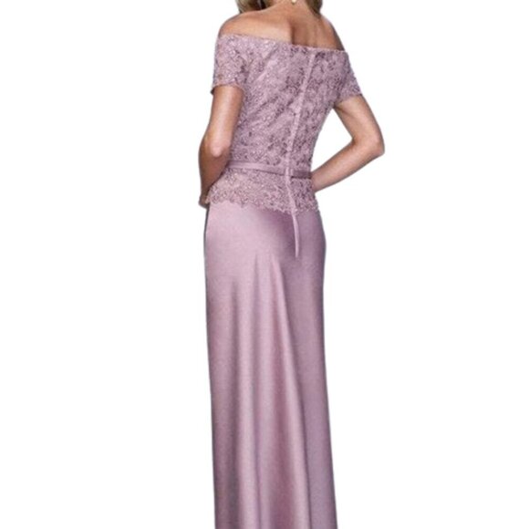 NWT La Femme 21726SC Beaded Mother of the Bride Dress Pink size 10 - Picture 2 of 7